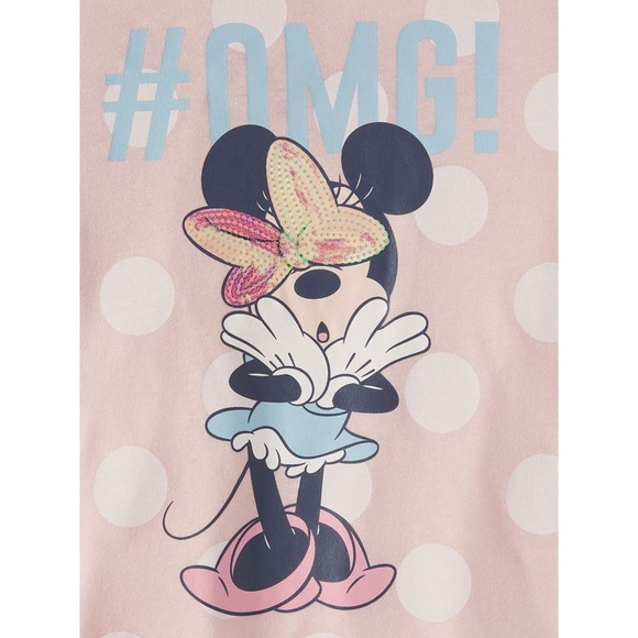 Disney Minnie Mouse #OMG Graphic T-Shirt XL 14/16 - Picture 2 of 6